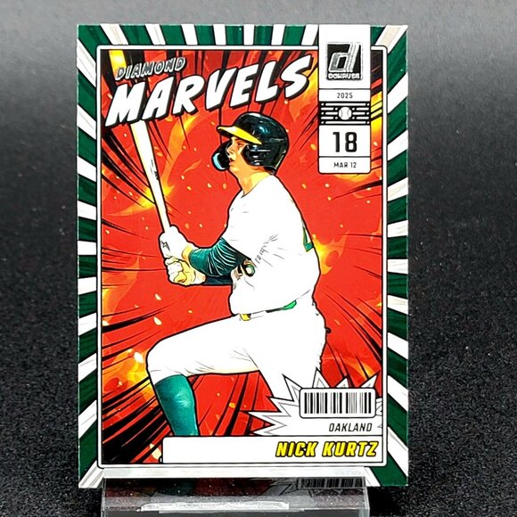 Three 2025 Nick Kurtz RC Talisman, Diamond Marvels, Holiday Athletics - Picture 2 of 7